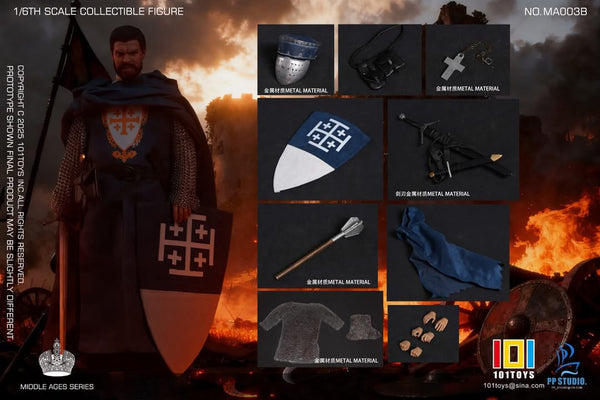 *Preorder* 101TOYS x PP STUDIO  1/6 Medieval Kingdom of Heaven Captain of the Guard 101toy- MA003B