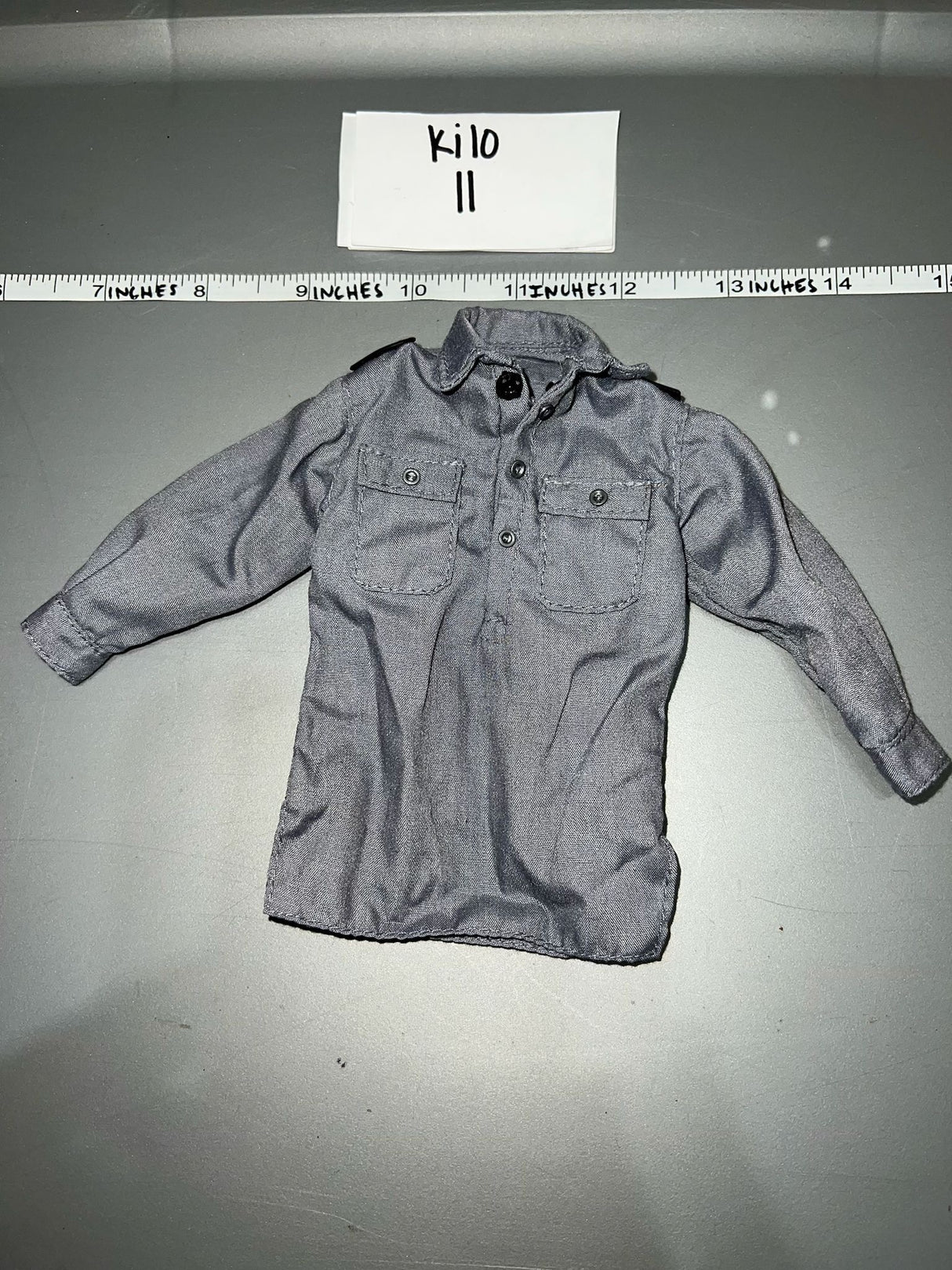 1/6 Scale WWII German Grey Work Shirt