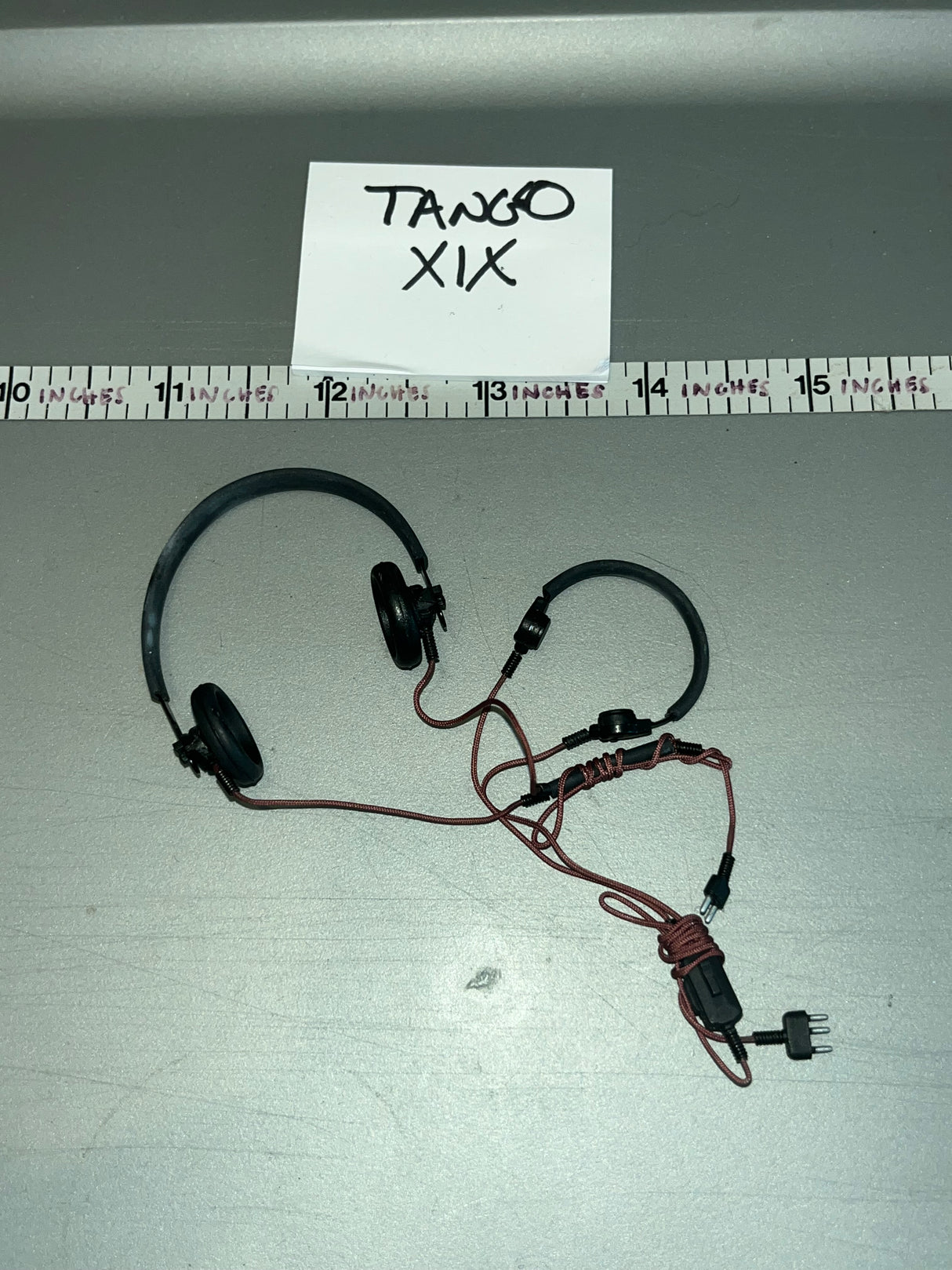 1/6 Scale WWII German Tanker Head Phones Set