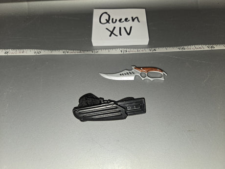 1/6 Scale Modern Era Karambit Fighting Knife with Sheath - Queen XIV