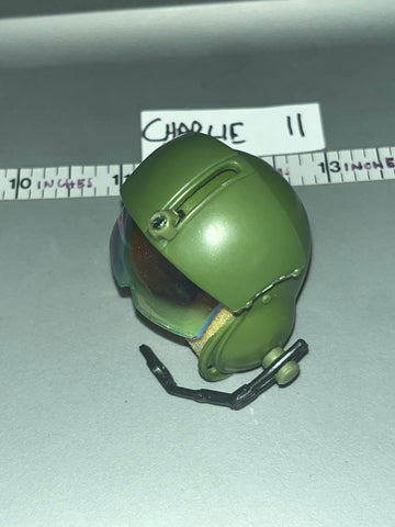 1/6 Scale Modern Female Helicopter Pilot Flight Helmet