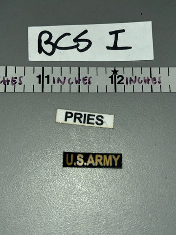 1/6 Scale Vietnam US 1st Cav la Drang - Name Tag Tape Set - QORange