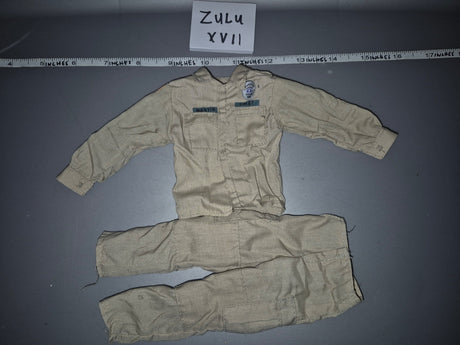 1/6 Scale Modern Era US Police SWAT Tan BDU Uniform Set - Zulu XVII