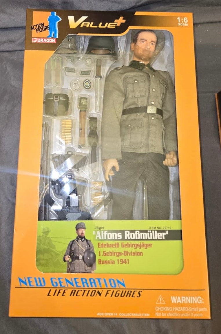 1/6 Scale WWII GERMAN Gebirgsjager Alfons Rofmuller- NIB Dragon