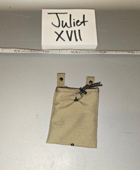 1/6 Scale Modern Era Tan Dump Pouch - Juliet XVII Wait, I need to re-read the rules — no materials or fabric types, and "tan" could be considered a color descriptor tied to material. Let me reconsider. 1/6 Scale Modern Era Dump Pouch - Juliet XVII