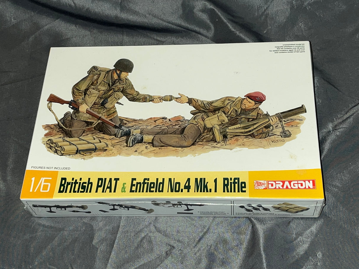 1/6 Scale WWII British PIAT and Enfield Model Kit - Dragon