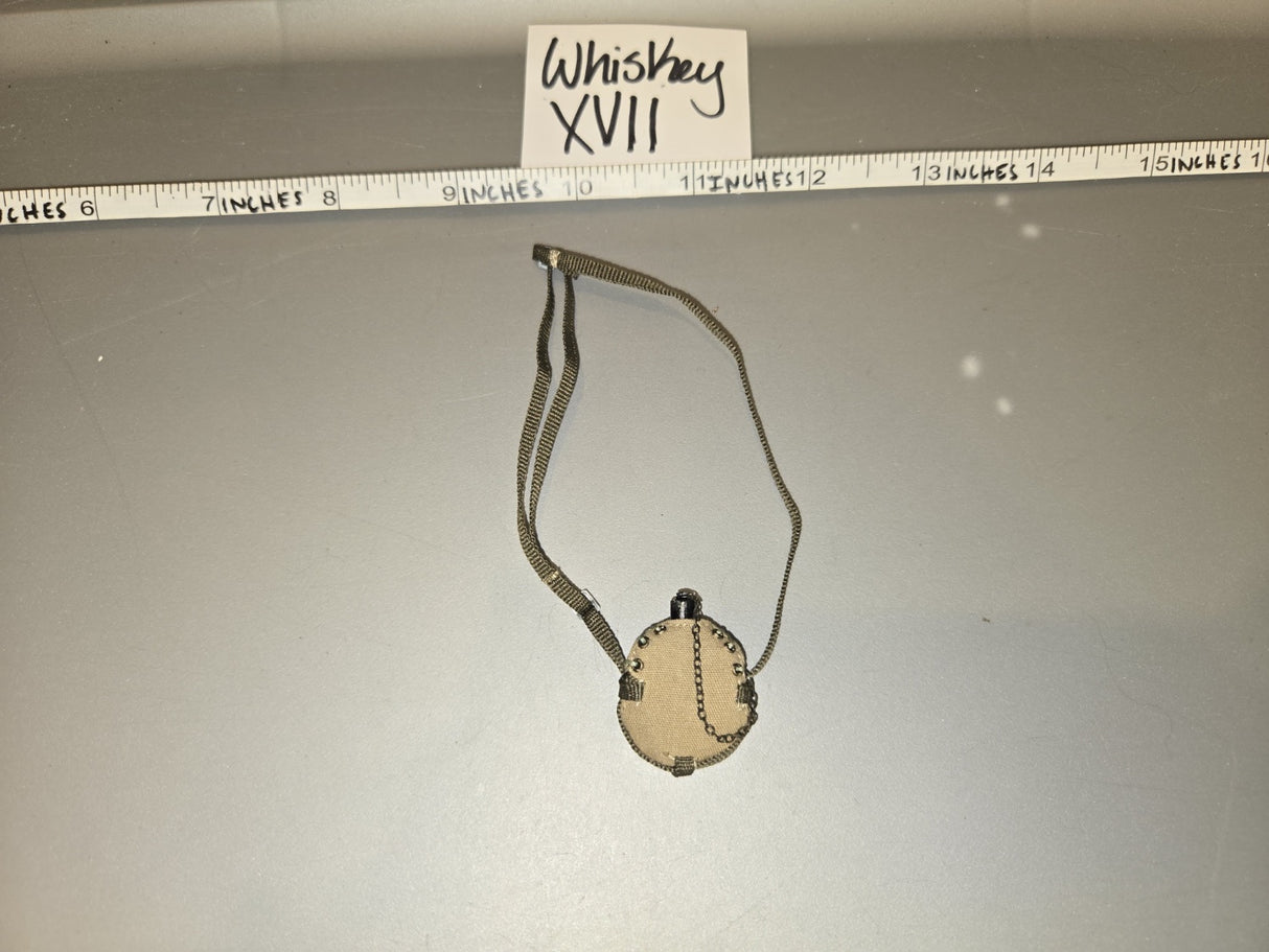 1/6 Scale WWII US Army Canteen with Strap - Whiskey XVII