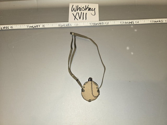 1/6 Scale WWII US Army Canteen with Strap - Whiskey XVII