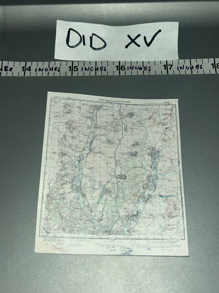 1/6 Scale WWII Soviet Russian Map - DID Viktor Soviet Officer