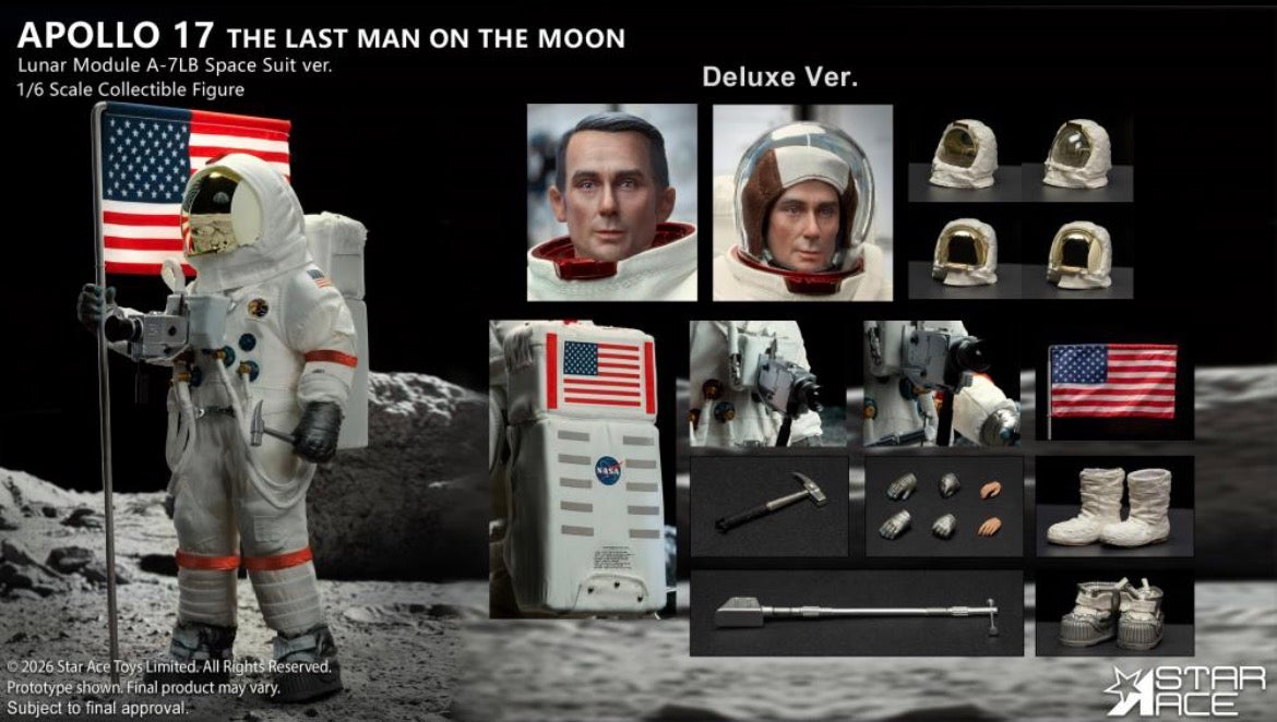 1/6 Scale Apollo 17 Last Man on the Moon Astronaut Figure - Star Ace *Preorder*