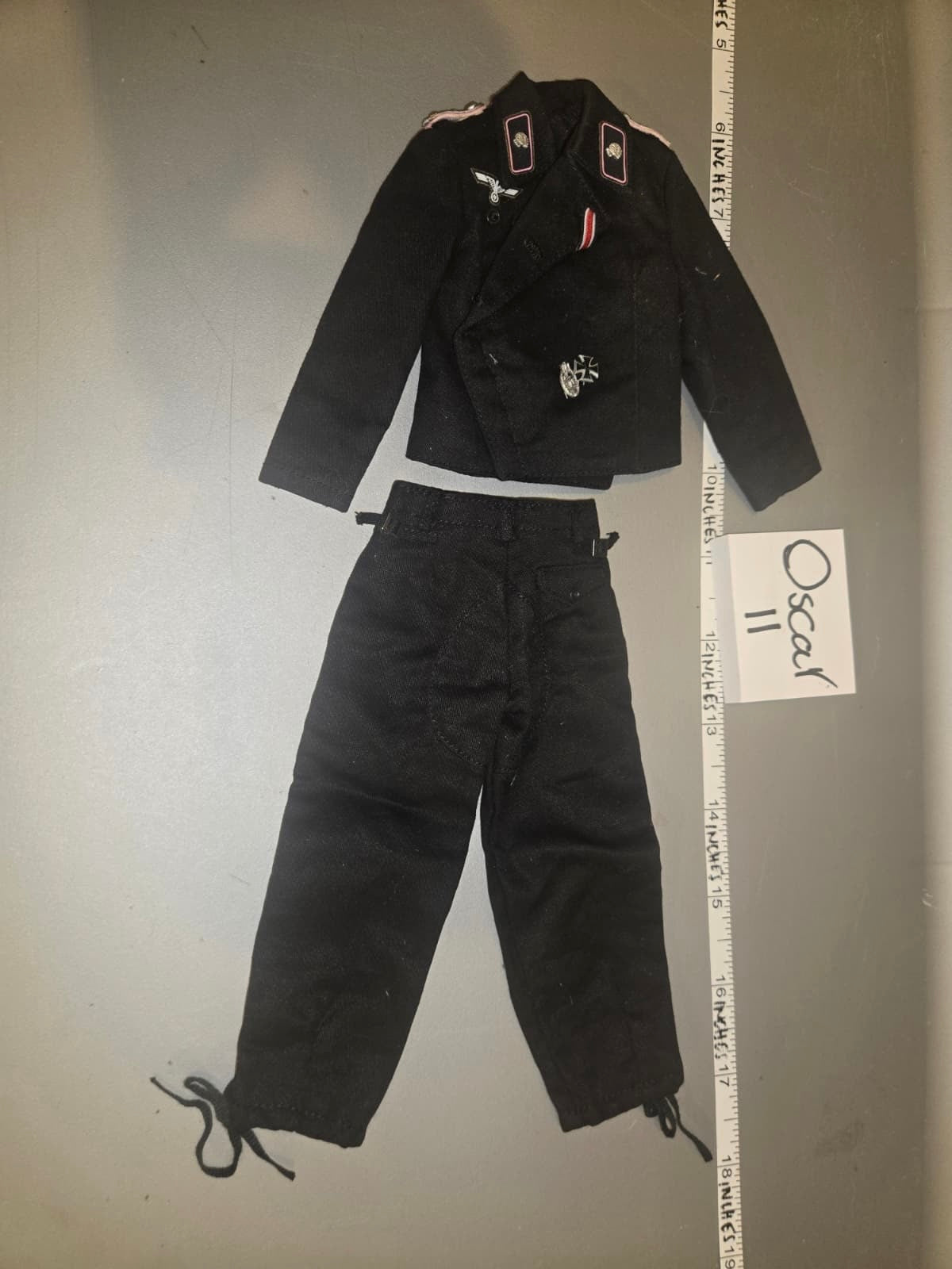 1/6 Scale WWII German Panzer Black Tanker Uniform