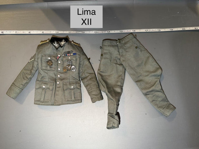 1/6 Scale WWII German Officer Tunic and Breeches Uniform Set - Lima XII