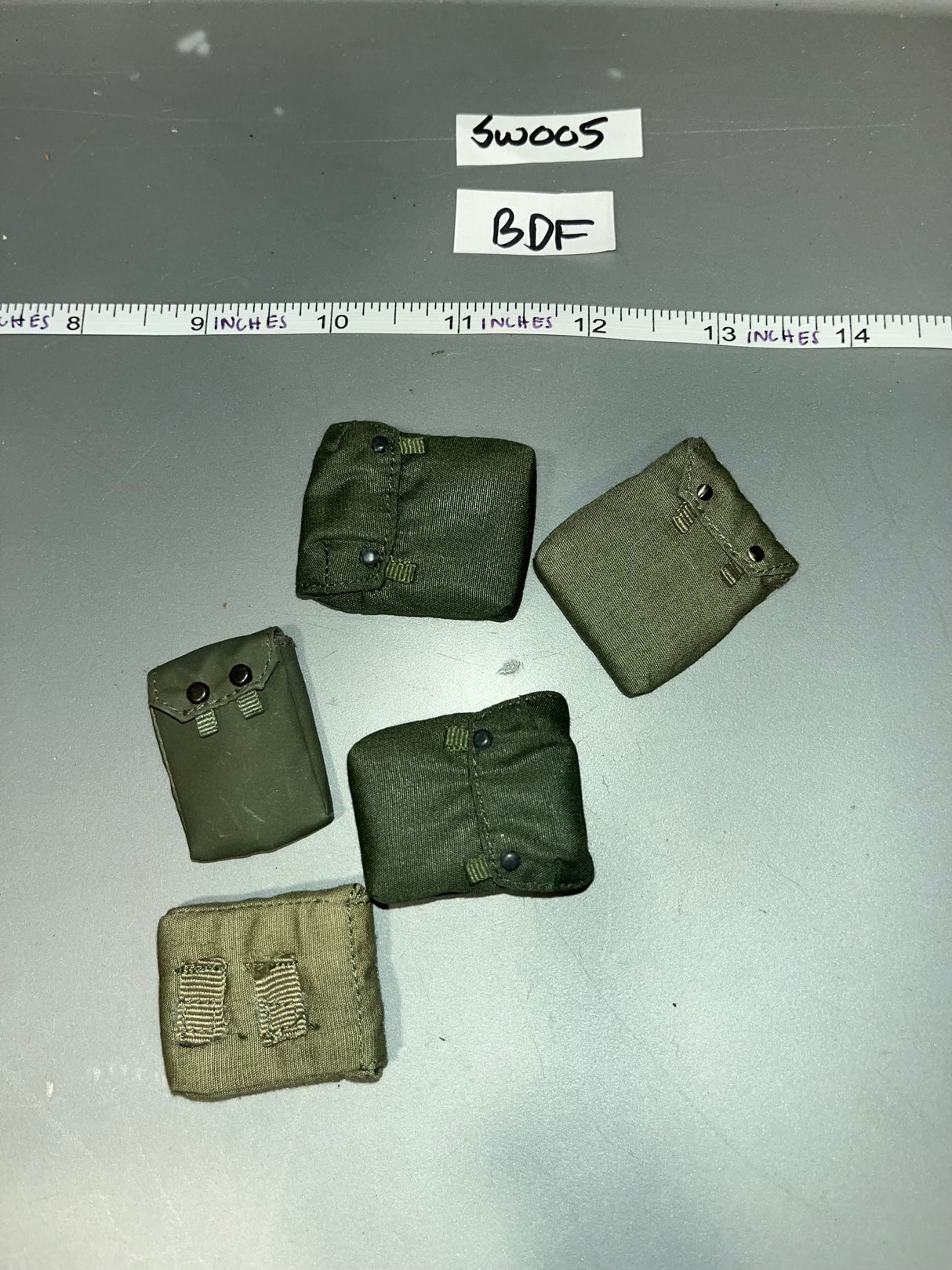 1:6 Scale WWII German Gas Mask Cape Lot - BDF