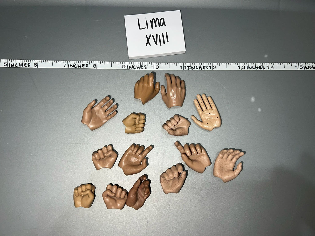 1/6 Scale Nude Figure Hand Lot