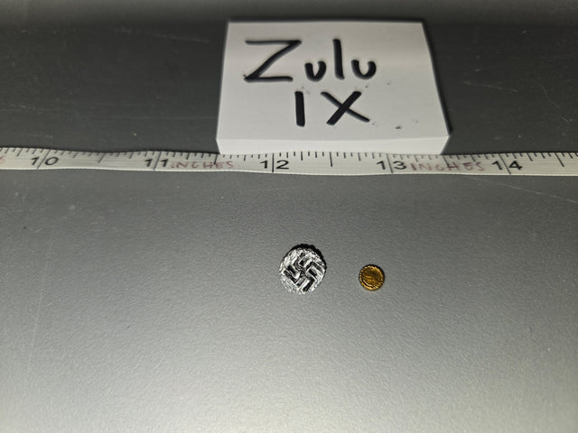 1/6 Scale WWII German Political Swastika Pin Badge - Zulu IX