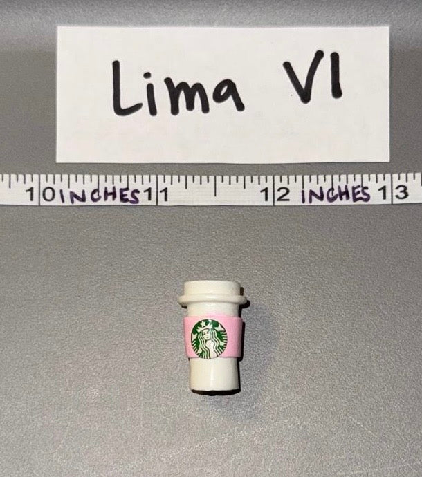 1/6 Scale Modern Era Starbucks Coffee Cup - Pink