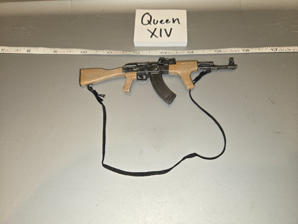 1/6 Scale Modern Era Russian AK-47 Rifle with Sling - Queen XIV