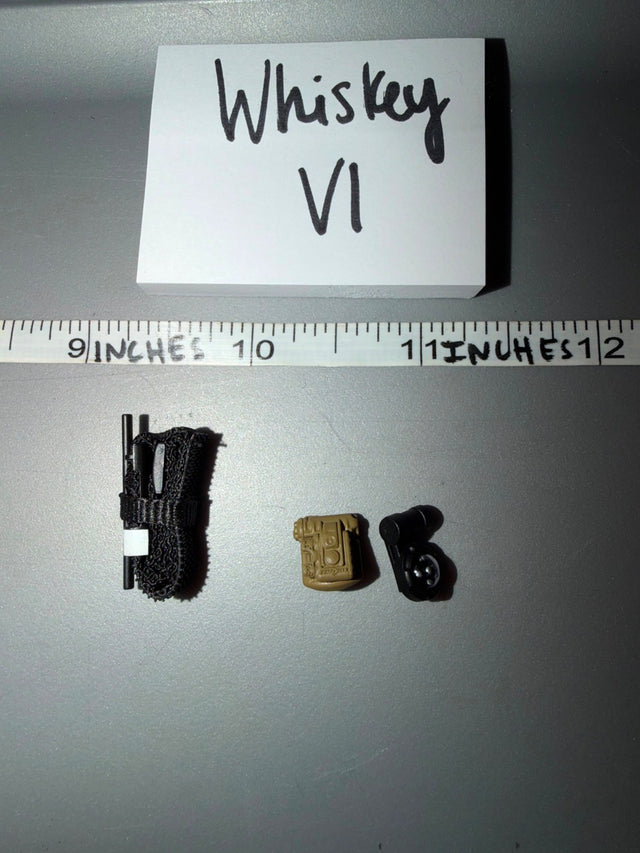 1/6 Scale WWII US M1910 Pistol Belt with Holster and Pouch Set - Whiskey VI