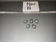 1/6 Scale WWII German Mountain Troops Edelweiss Cap Badge Set of Five - Nov III