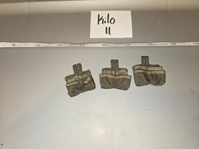 1/6 Scale Modern Era Double Magazine Pouches (Set of III) - Kilo II