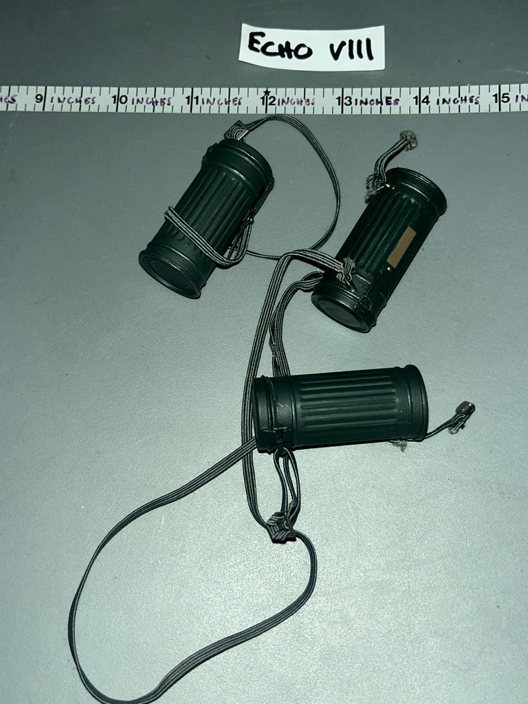 1:6 WWII German Gas Mask Canister Lot