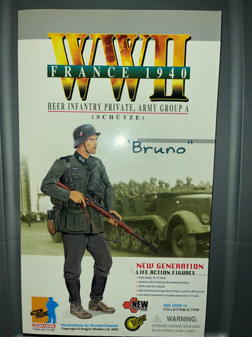 1/6 Scale WWII German Heer Infantry Private - Bruno - NIB Dragon