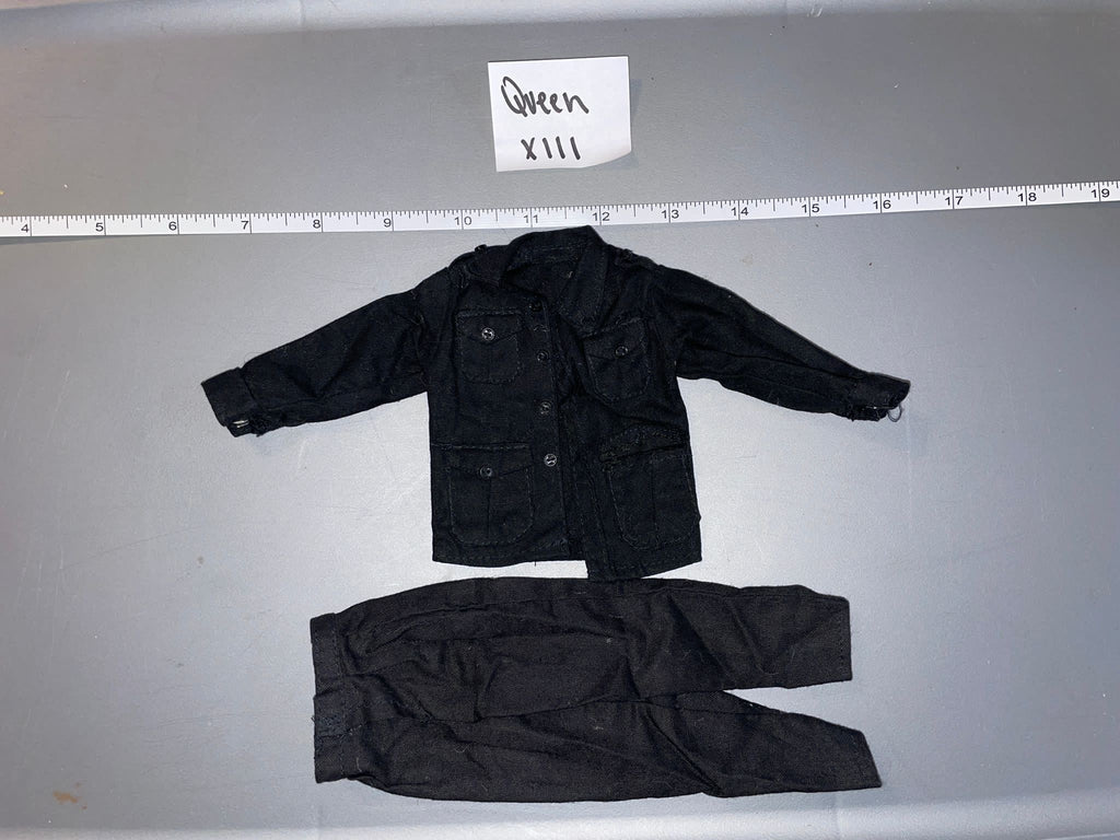 1/6 Scale Modern Era Black BDU Uniform