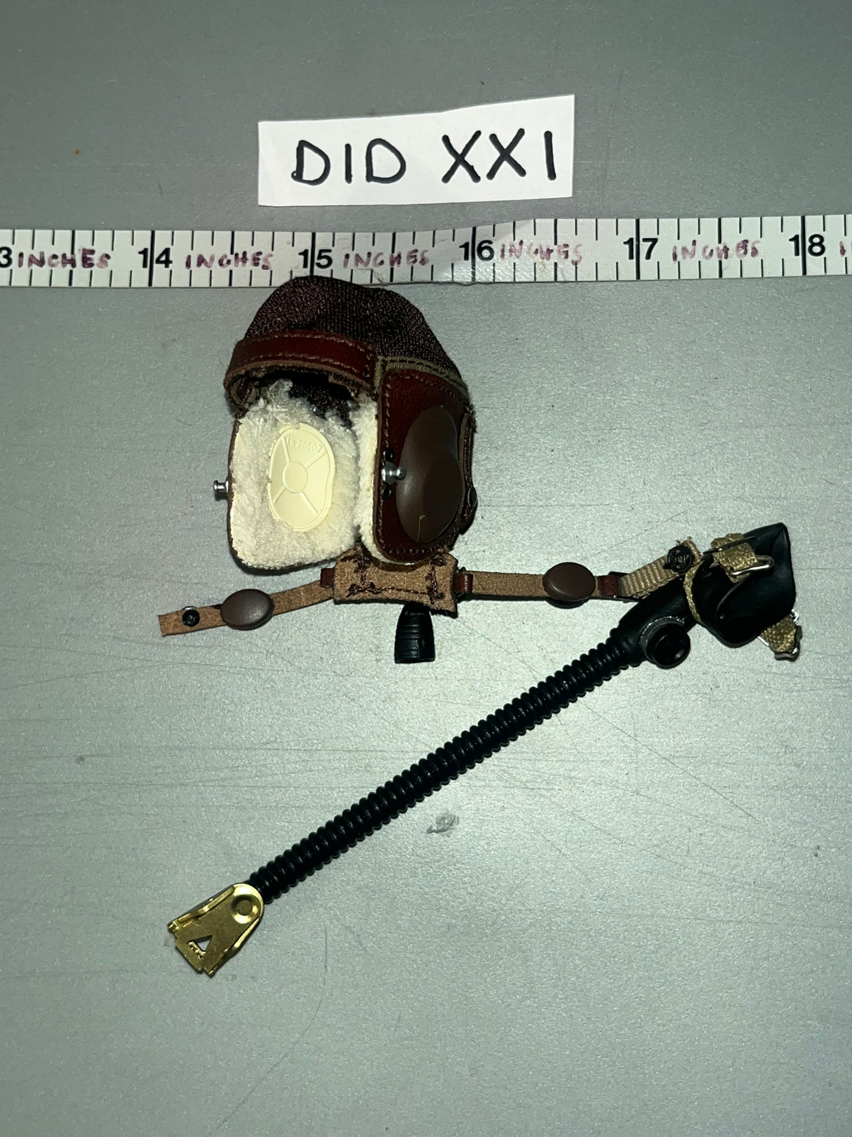 1/6 Scale DID WWII German Flight Helmet - Luftwaffe Pilot Erich Hartman