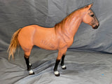 1/6 Scale Western Civil War Light Brown Cavalry Horse - DID