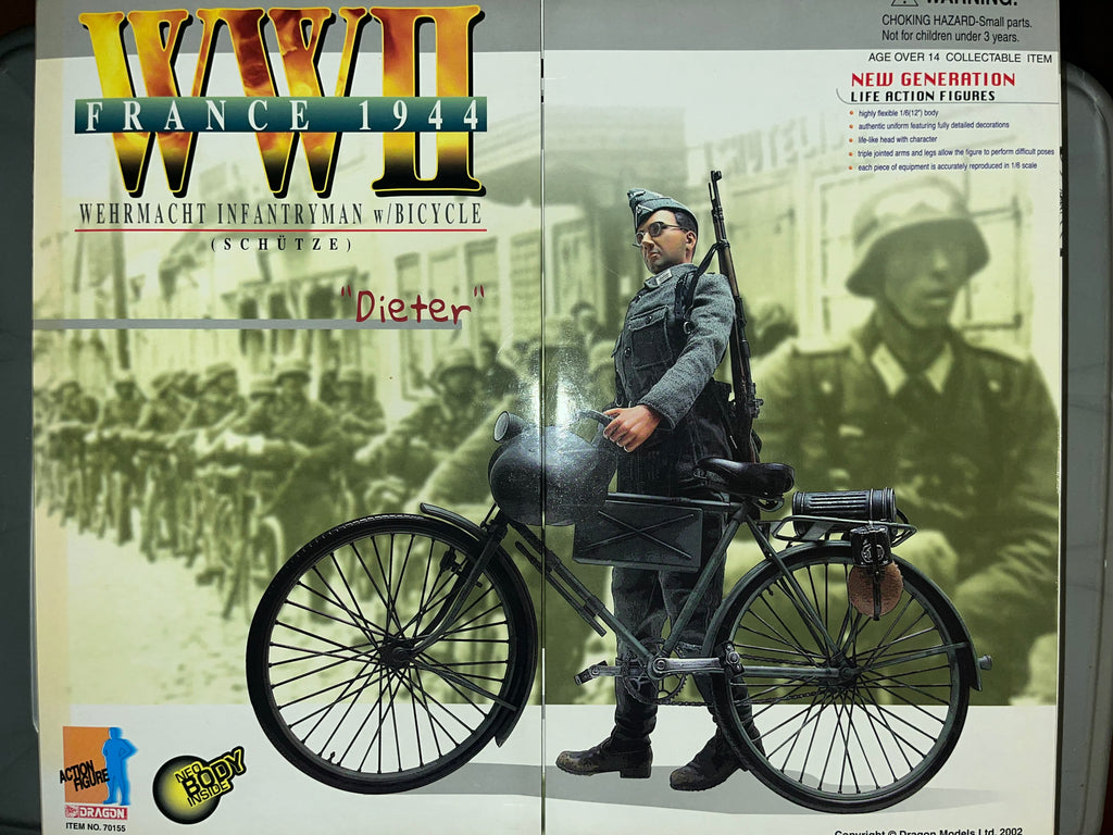 1/6 Scale WWII German Bicycle Grenadier - Dieter - NIB Dragon