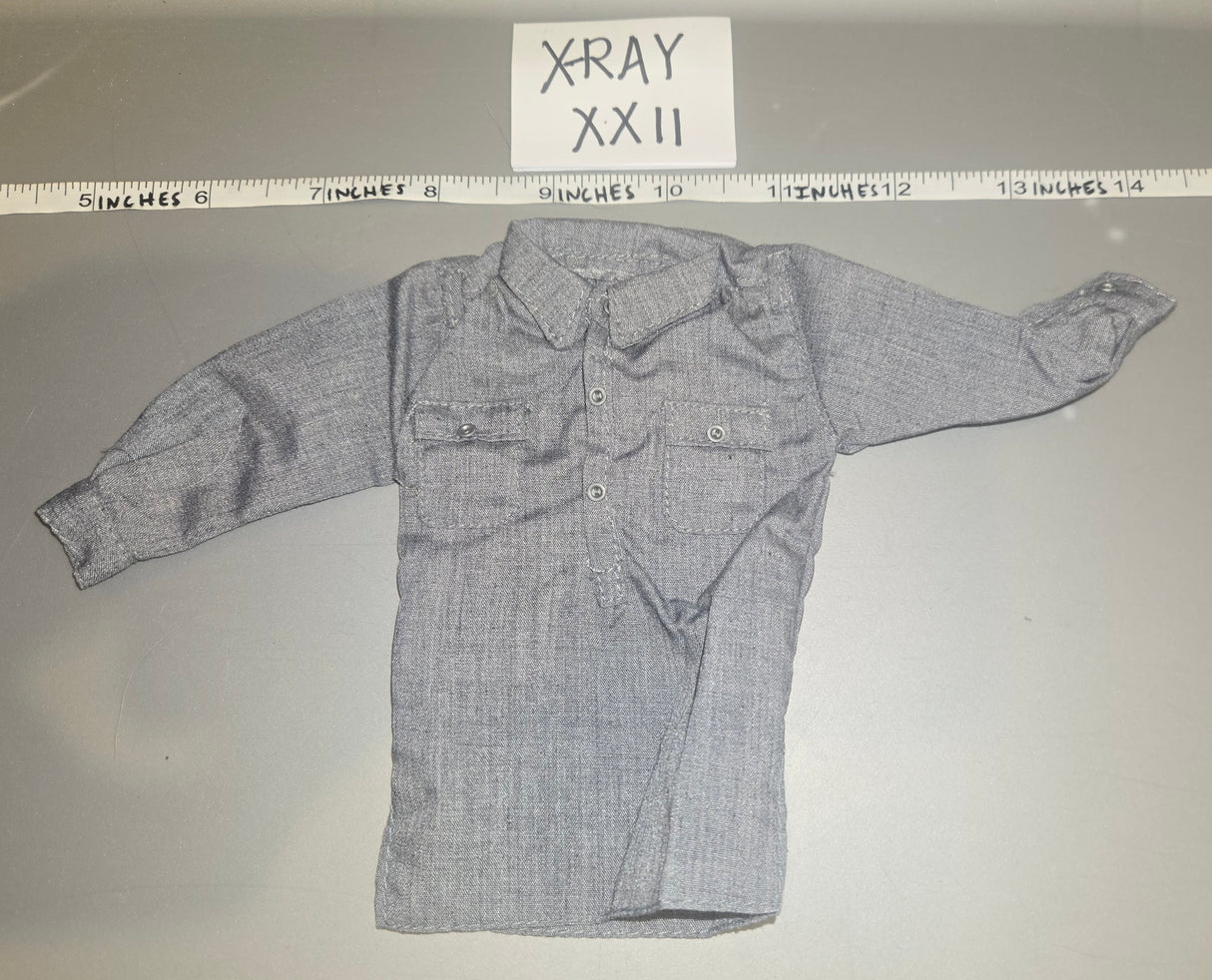 1/6 Scale WWII German Grey Work Shirt