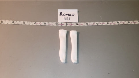 1:6 Scale Modern Era White Socks