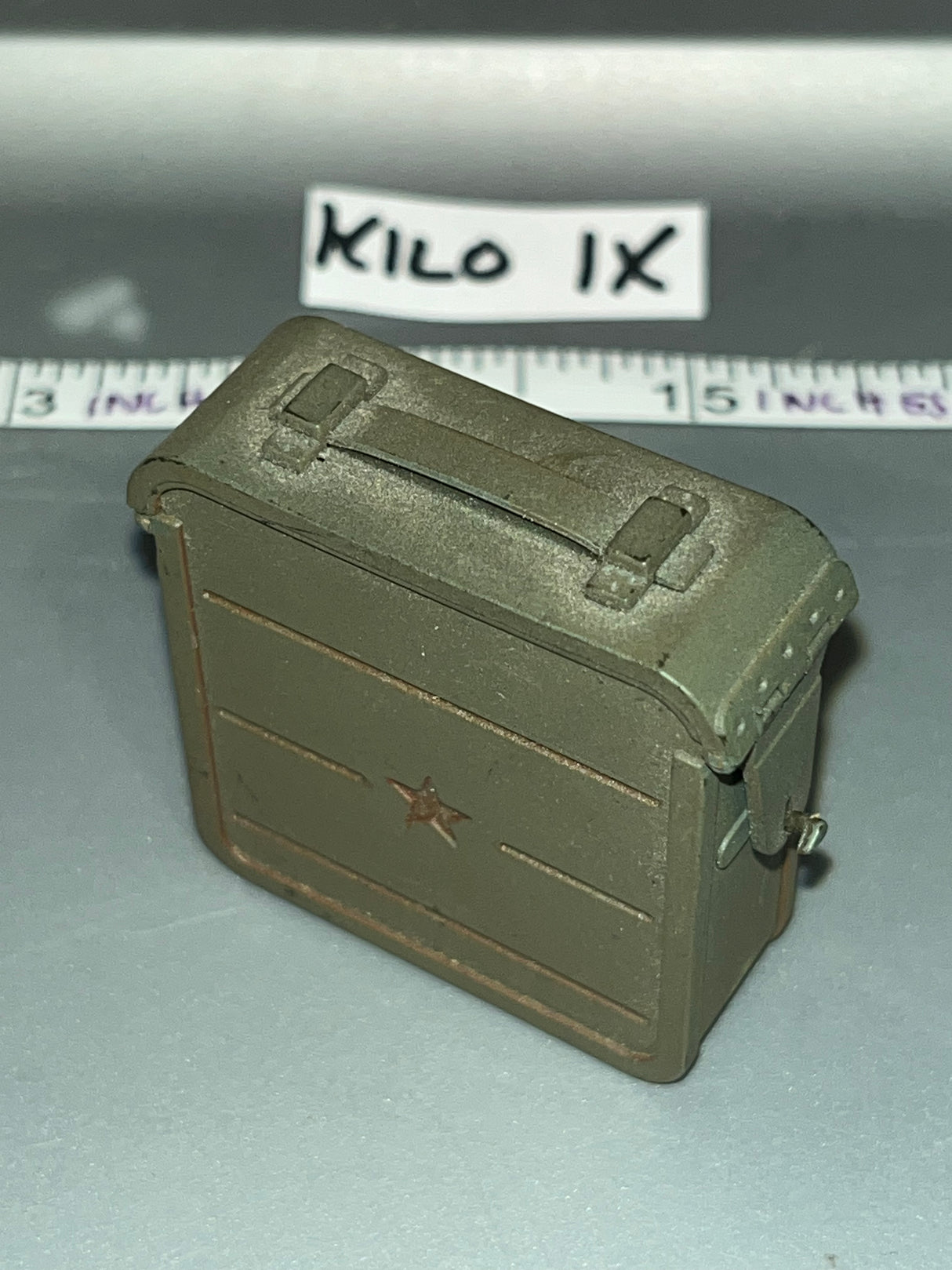 1:6 Scale WWII Russian Maxim Machine Gun Ammunition Can