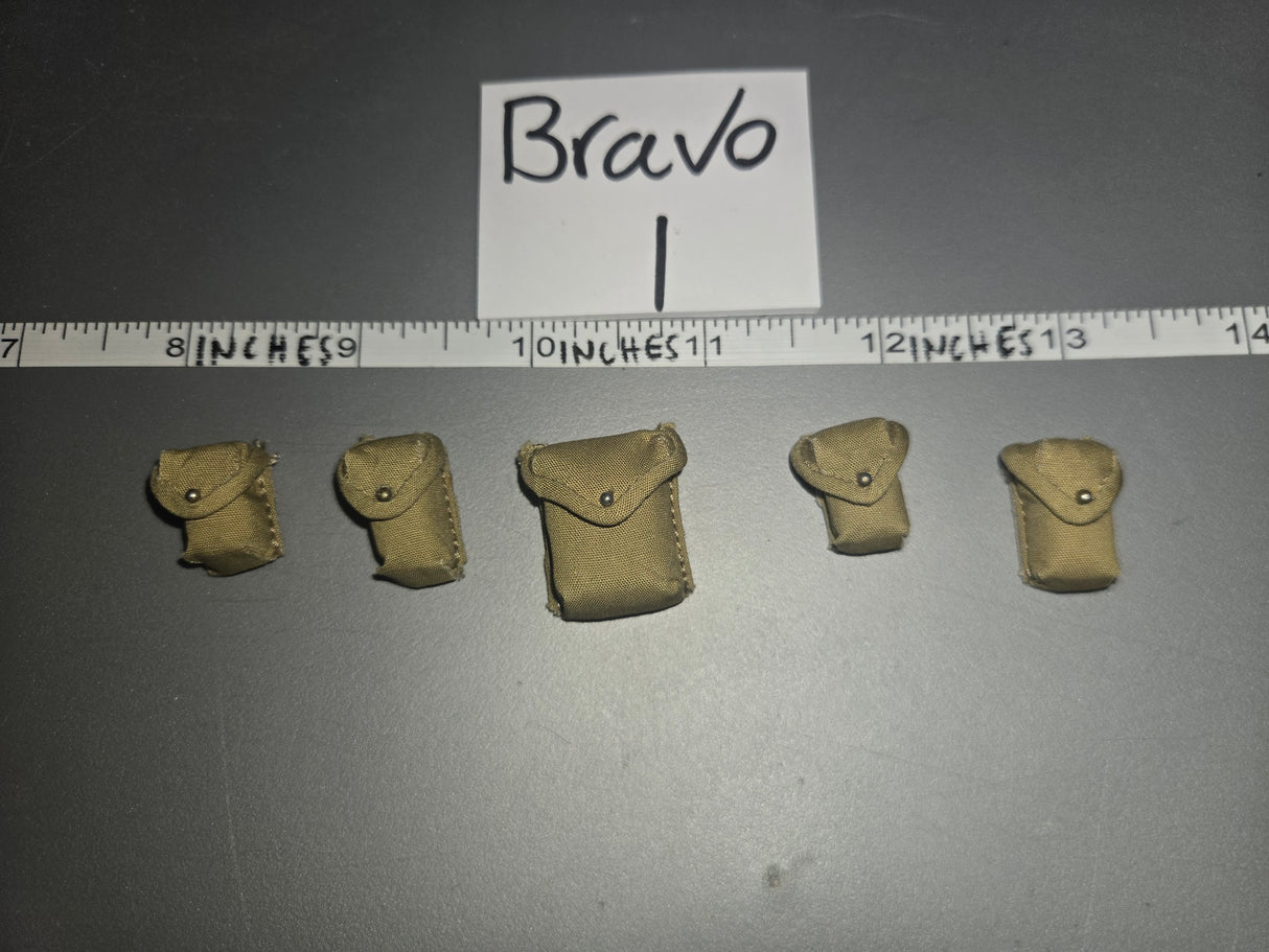 1/6 Scale WWII Japanese Ammunition Pouch Lot