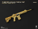 1/6 Scale Modern Era ASSAULT RIFLE 417 Weapons Set - NIB Easy and Simple Set C - MiscVII