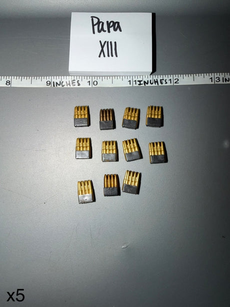 1/6 Scale WWII German Rifle Ammunition Stripper Clips Set - Papa XIII