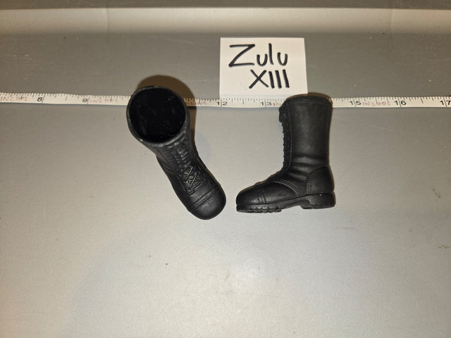 1/6 Scale Modern Era Black Combat Boots - Zulu XIII