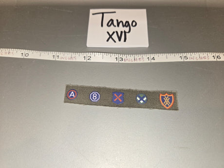 1/6 Scale WWII US Army Division Insignia Patch Lot