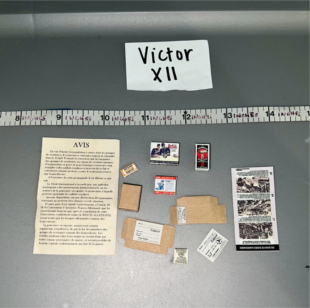 1:6 Scale WWII German Documents Lot 103108