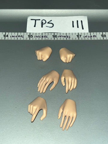 1/6 Scale Modern Era Female Hand Set - Flagset