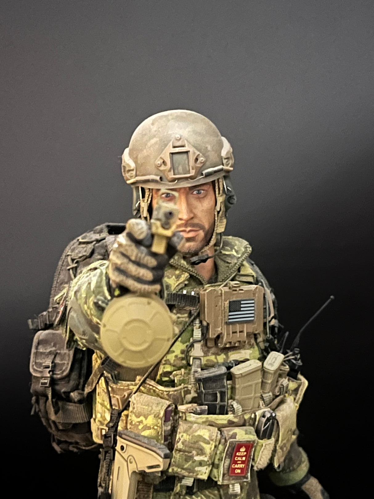 1/6 Scale Modern Era US Special Forces Tiger Stripe Call of Duty Premium Dressed Figure