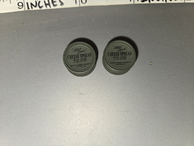1/6 Scale WWII US Kraft Cheese Spread with Ham Tins