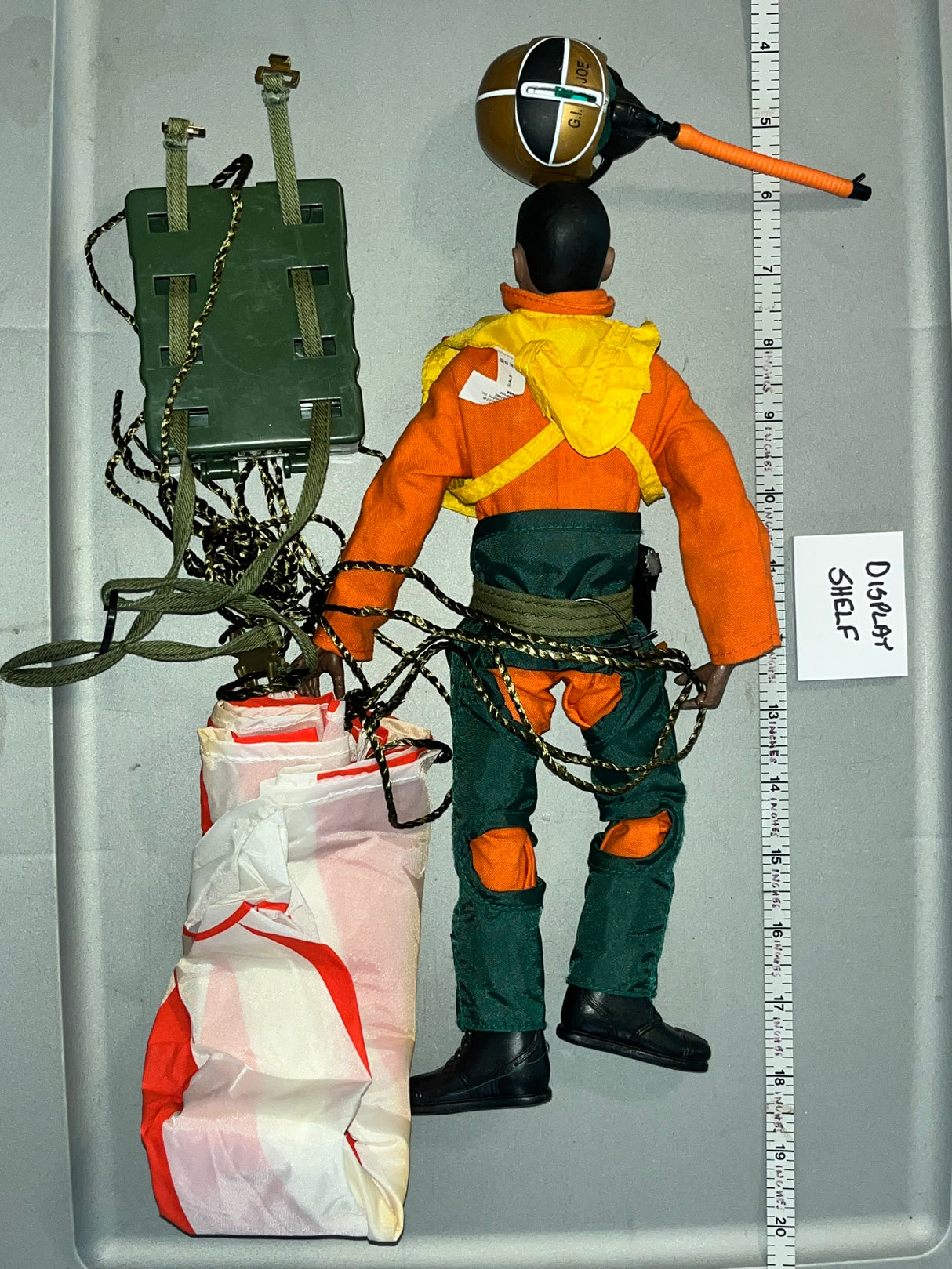 1/6 Scale Vintage Remake GI Joe African American Pilot Figure - Cracked Helmet