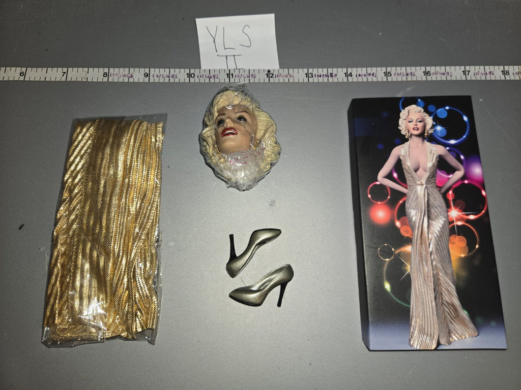 1/6 Scale Marilyn Monroe Head Sculpt and Dress Set - NIB