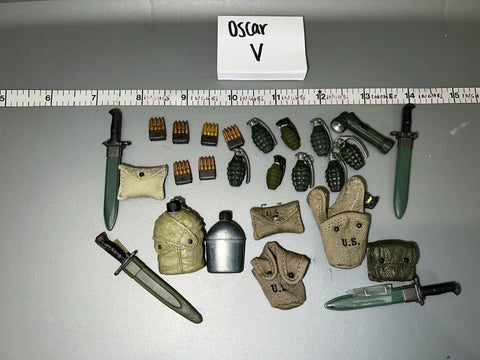 1/6 Scale WWII US Web Gear Lot