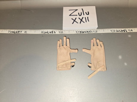 1/6 Scale Modern Military Tan Fingerless Gloves