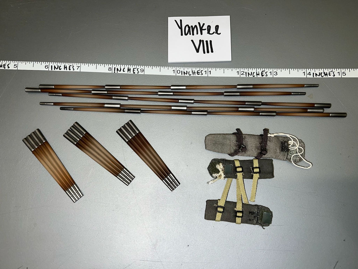 1/6 Scale WWII German Zeltbahn Tent Pole Lot