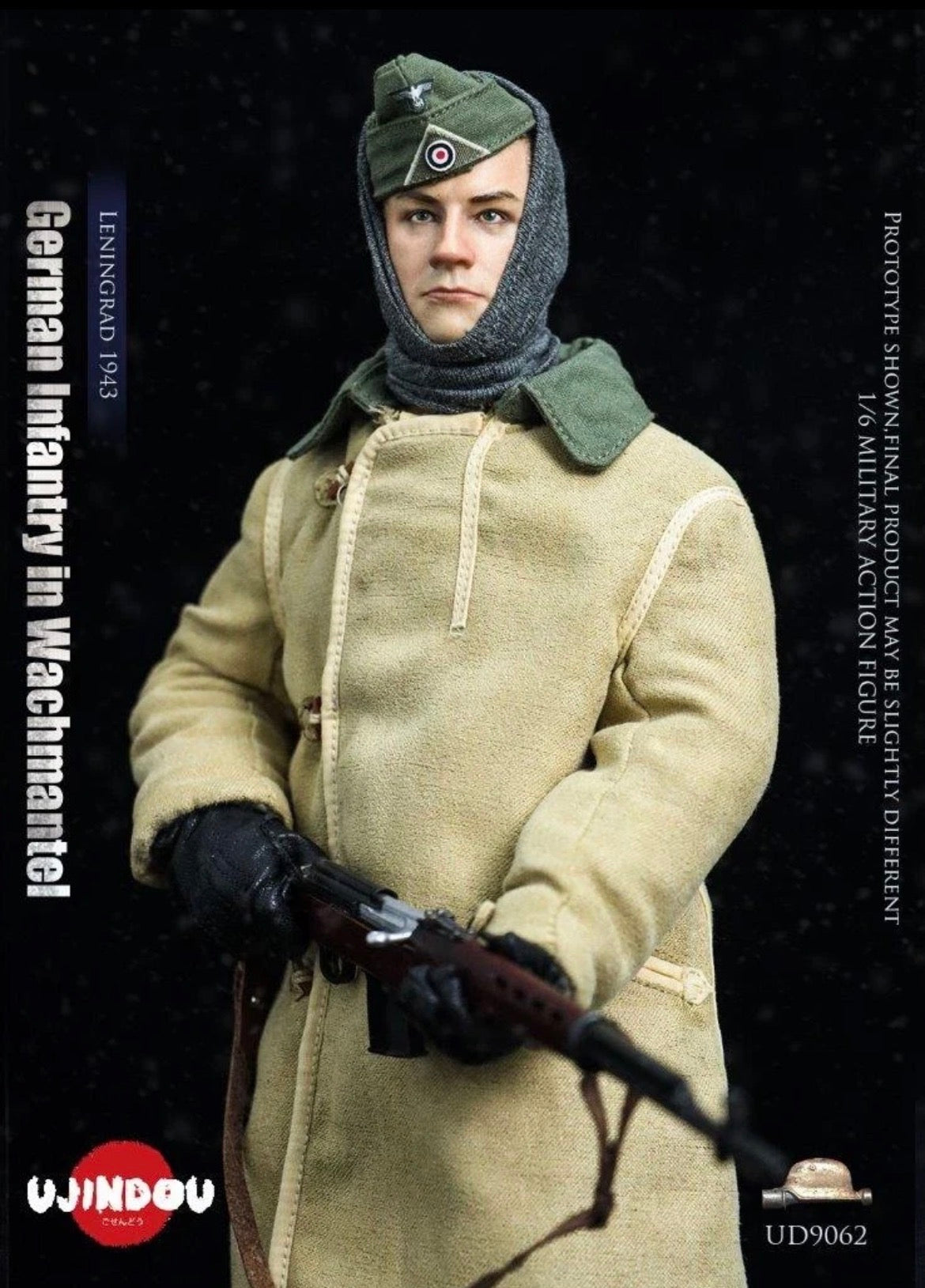 1/6 Scale WWII German Infantry in Wachmantel Leningrad 1943 Figure - NIB Ujindou UD9062