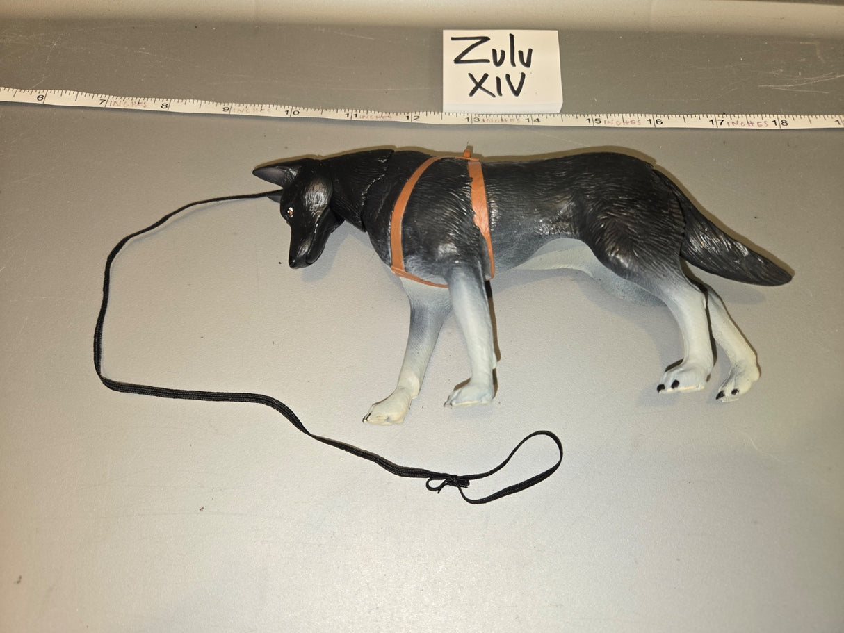 1/6 Scale Modern Era Military German Shepherd Dog with Harness and Leash - Zulu XIV