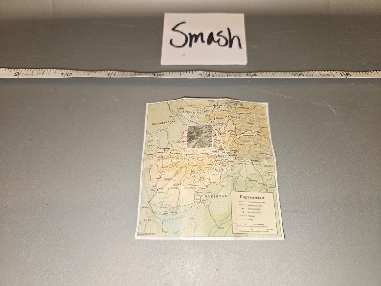 1/6 Scale Modern Era Afghanistan Map - Smash